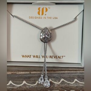 Bomb Party April 2026 Necklace “The Lily Grey Necklace” Brand New!